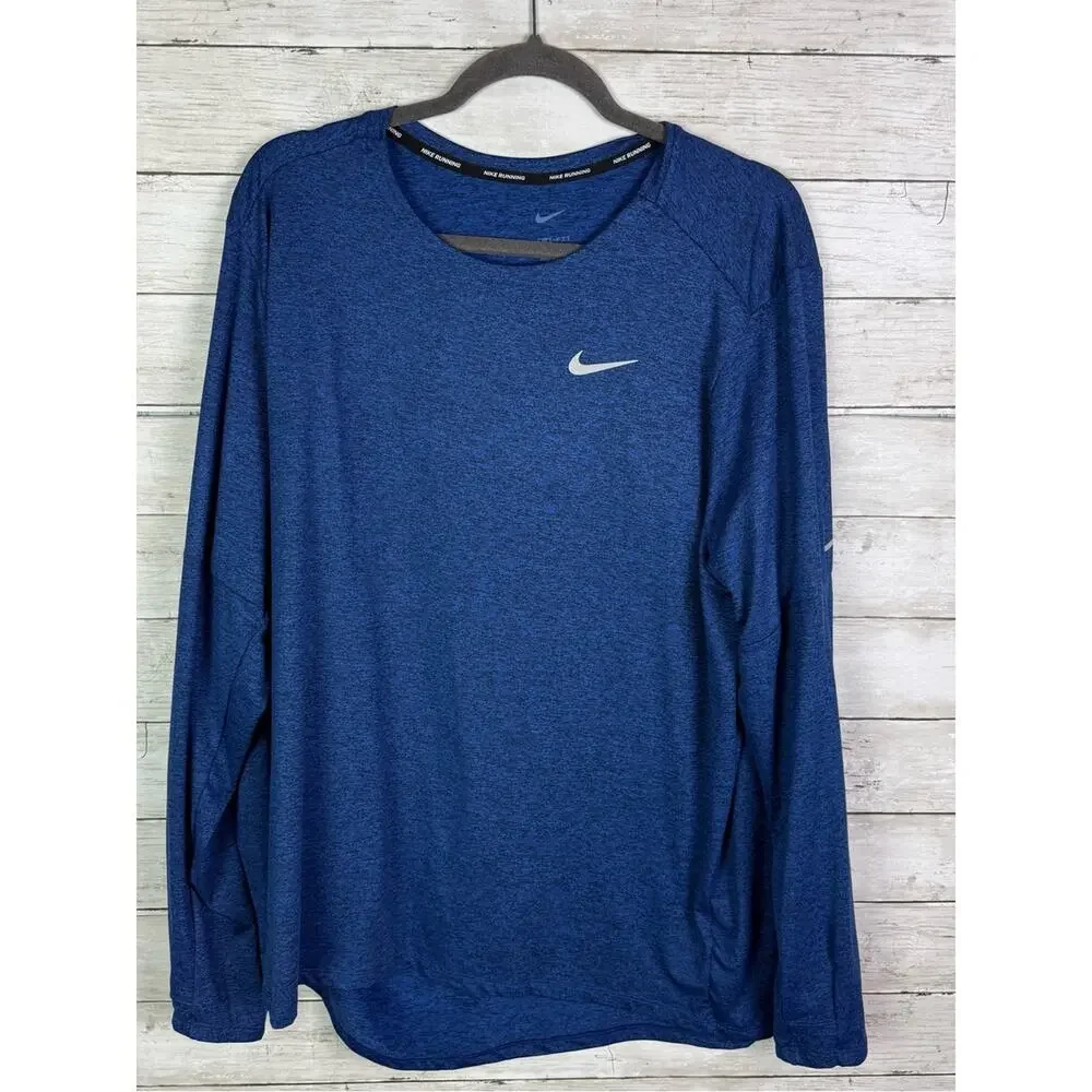 Nike Men’s Long-Sleeve Dri-FIT Training Shirt - Royal Blue